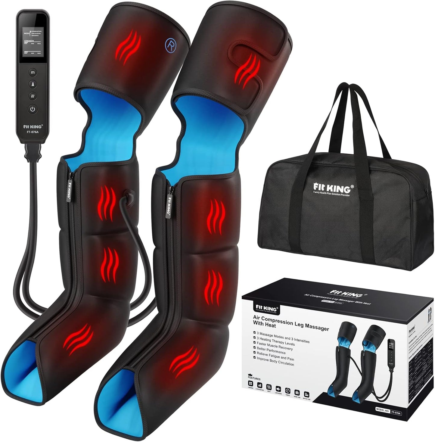 Heated Leg & Foot Massager with Full Compression