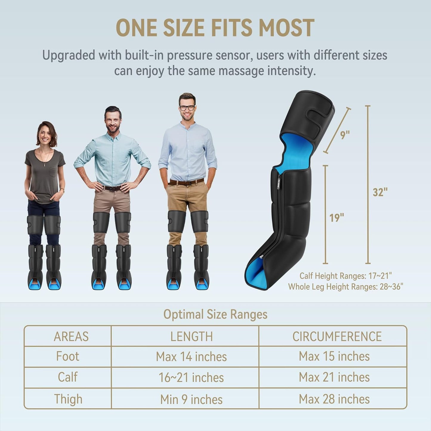 Heated Leg & Foot Massager with Full Compression